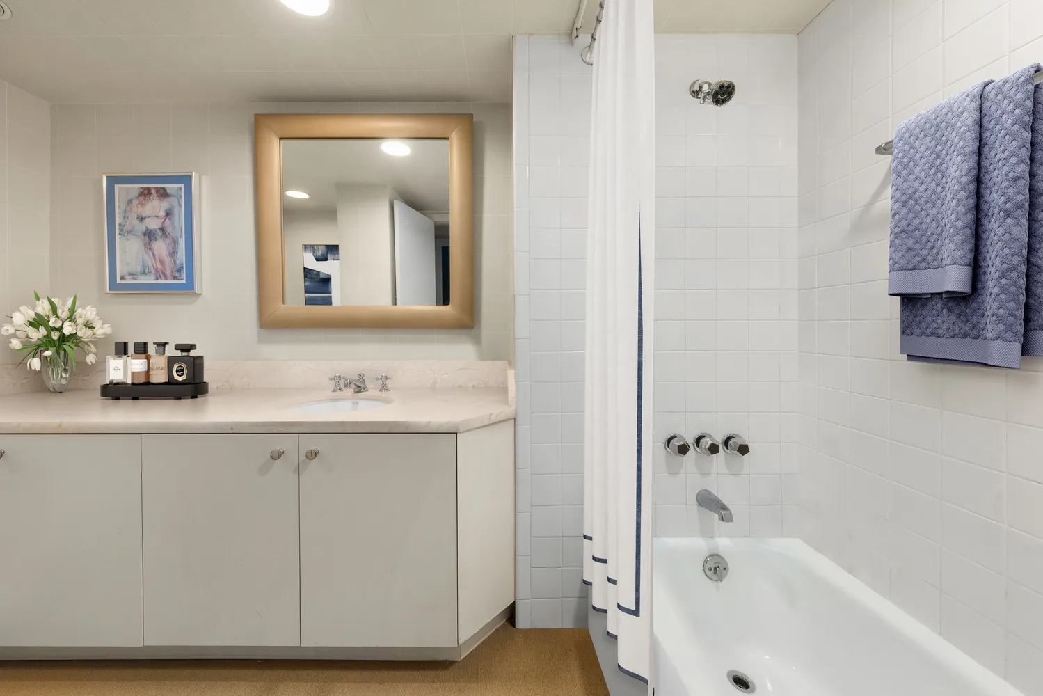 a bathroom with a sink and a bathtub