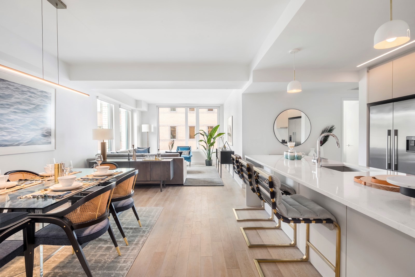 146 Pierrepont Street, Unit 2C Brooklyn, NY 11201 - Photo 1 of 30 a living room with furniture and wooden floor