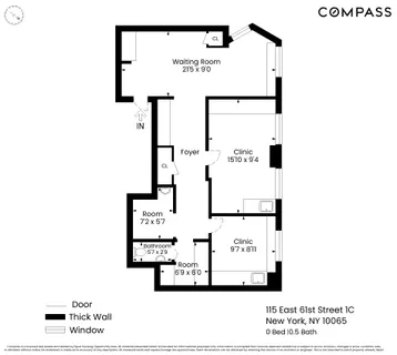 $700,000 | 115 East 61st Street, Unit 1C | Lenox Hill