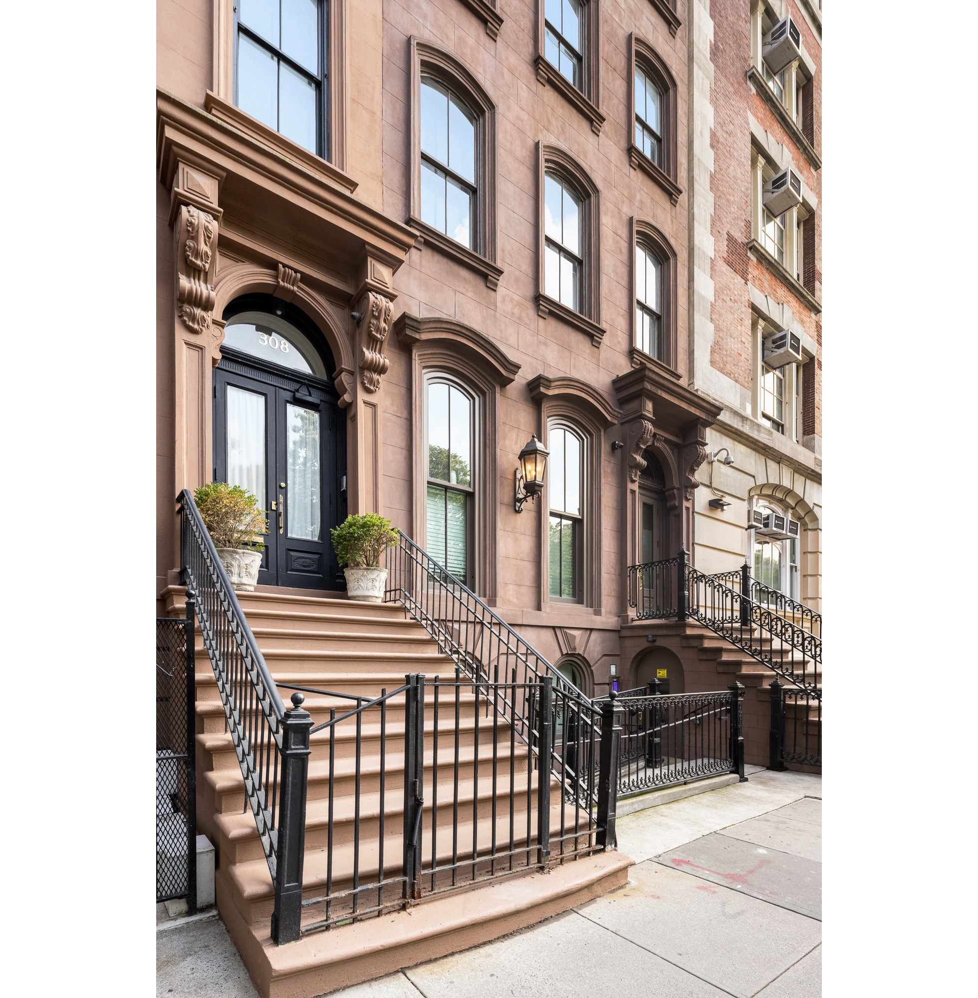 a view of a building with a window