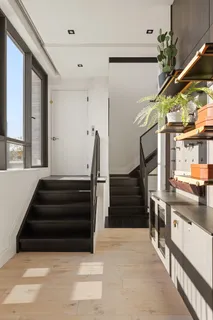 a view of a terrace with furniture