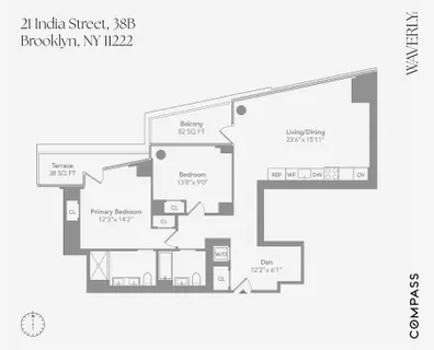 $2,295,000 | 21 India Street, Unit 38B | Greenpoint