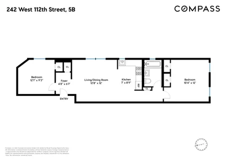 $610,000 | 242 West 112th Street, Unit 5B | Harlem