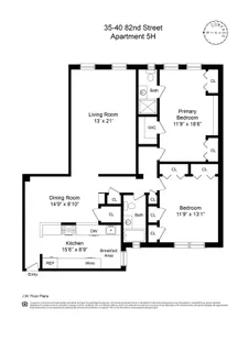 $860,000 | 35-40 82nd Street, Unit 5H | Jackson Heights