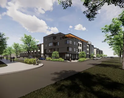 a front view of a house with a garden and a yard