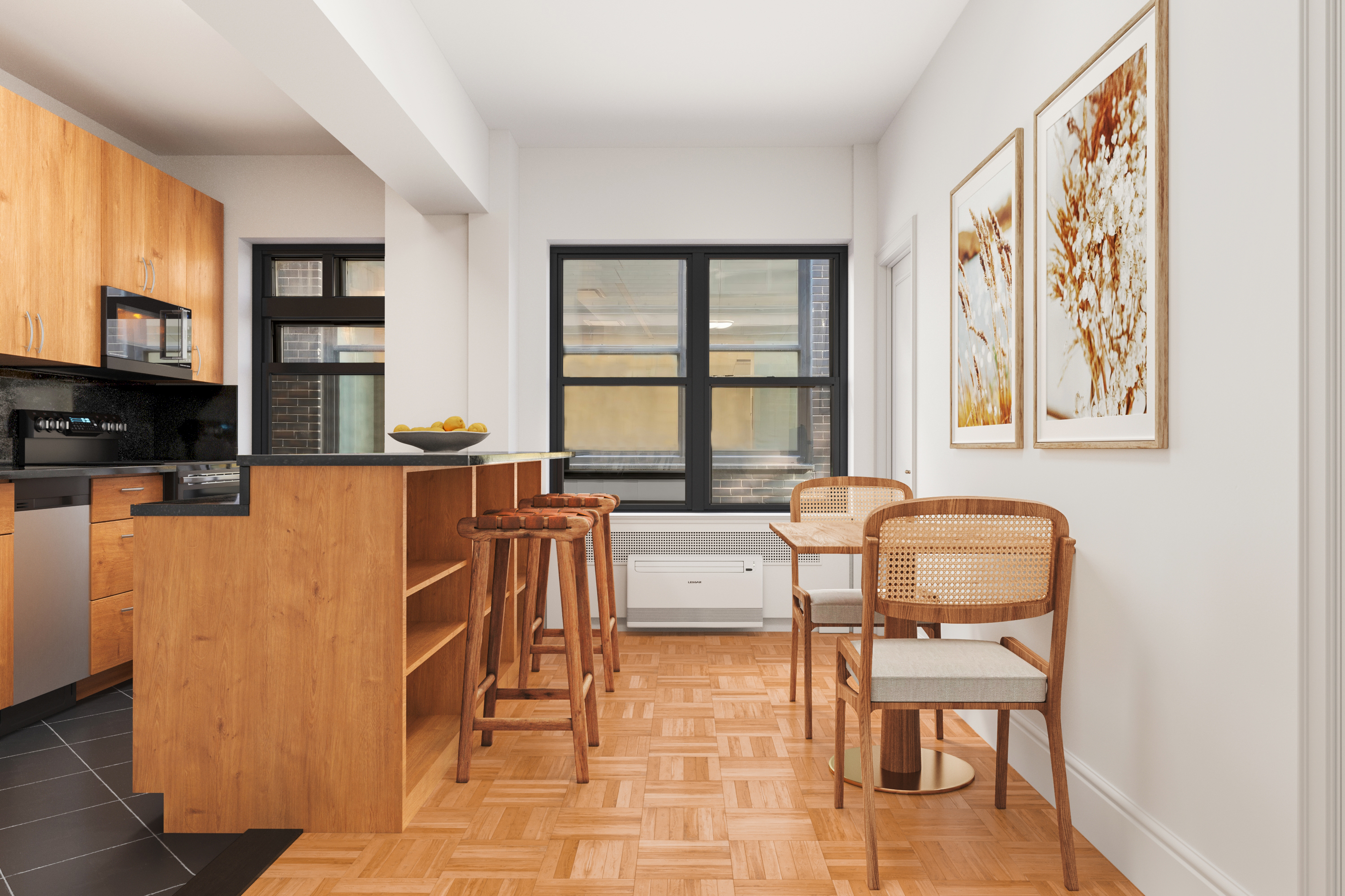 45 West 54th Street, Unit 10A Manhattan, NY 10019 - Photo 4 of 10 a dining room with furniture and window