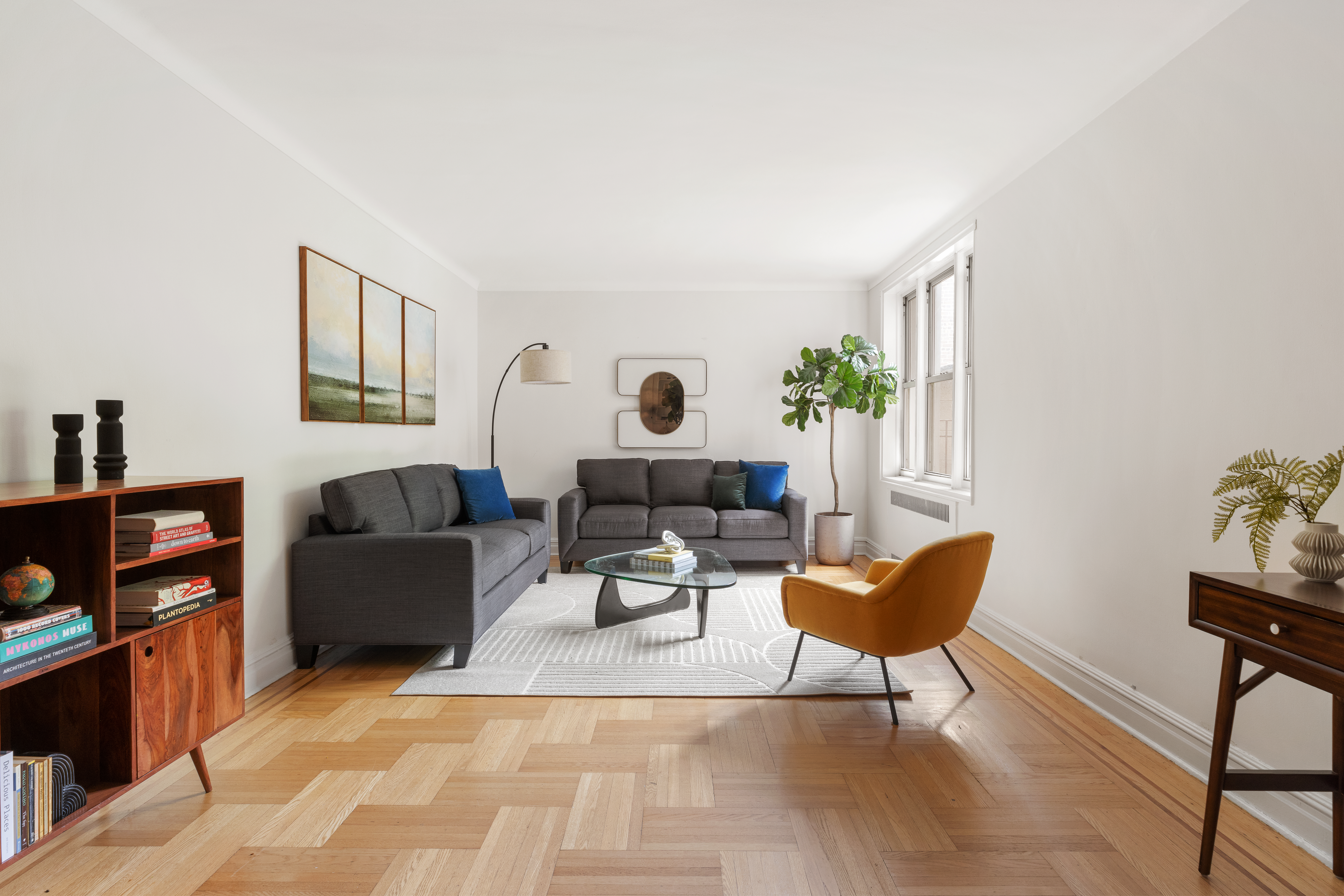 225 Park Place, Unit 4D Brooklyn, NY 11238 - Photo 1 of 14 a living room with furniture and a window