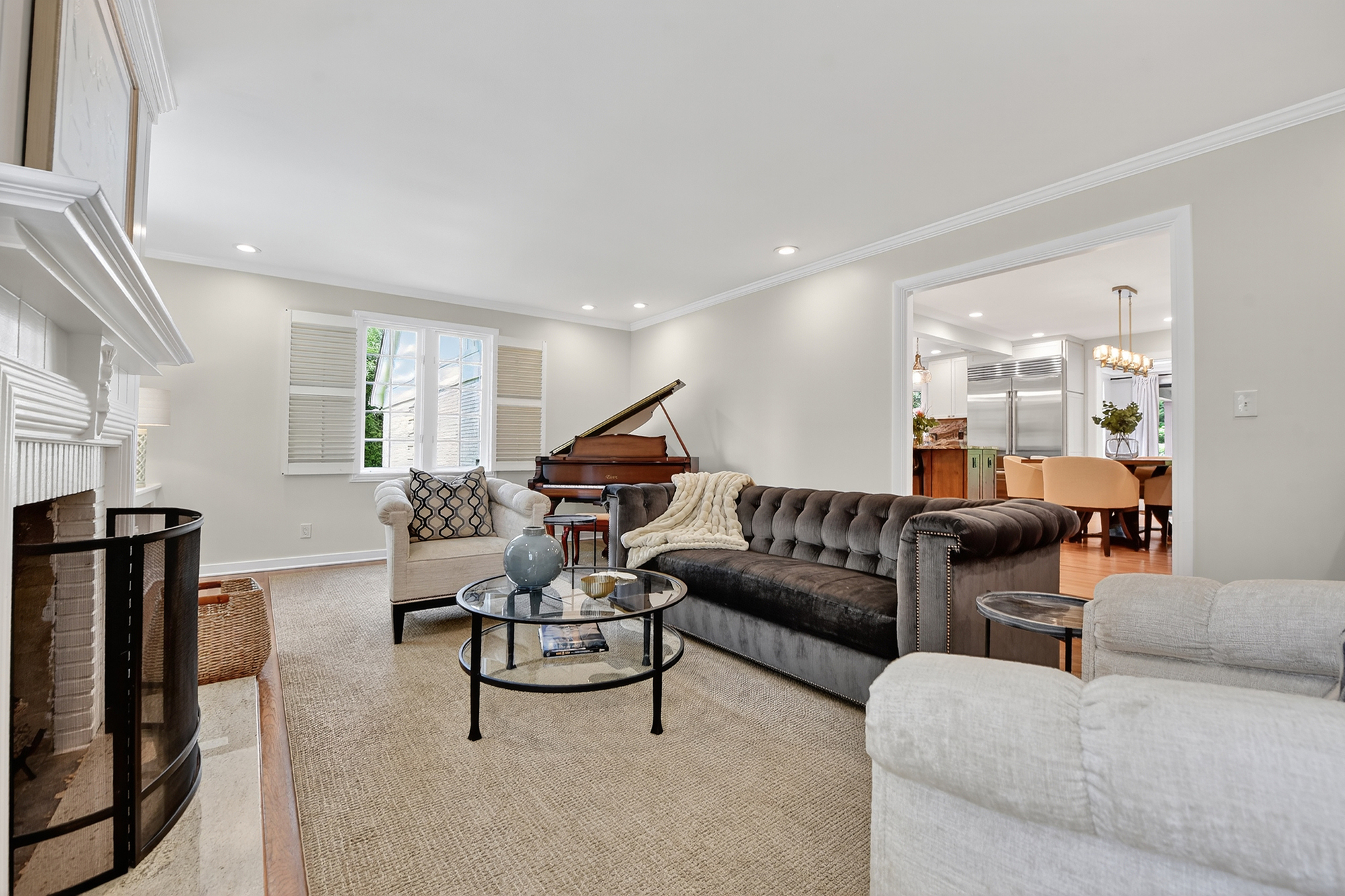 1205 Beaver Road Sewickley, PA 15143 - Photo 8 of 94 a living room with furniture and a flat screen tv