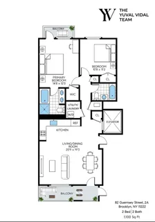 $1,675,000 | 82 Guernsey Street, Unit 2A | Greenpoint