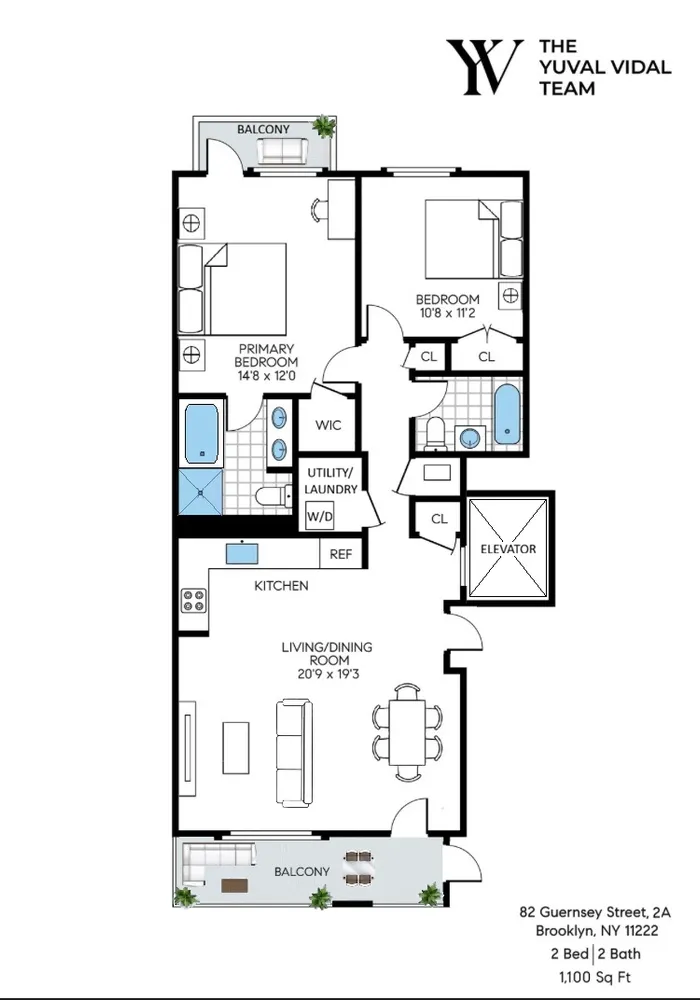 $1,675,000 | 82 Guernsey Street, Unit 2A | Greenpoint