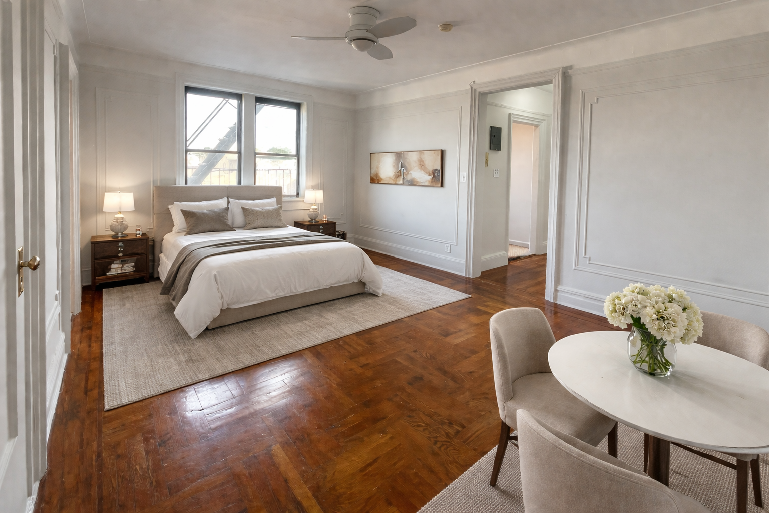 269 Prospect Place, Unit 6A Brooklyn, NY 11238 - Photo 1 of 6 a bedroom with a bed and window