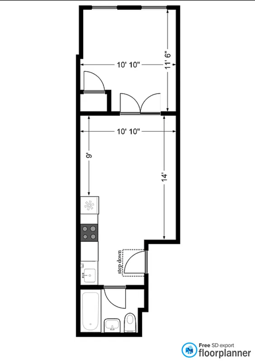 99 St Marks Place, Unit 4B Manhattan, NY 10009 - Photo 10 of 10 a picture of a bench in room