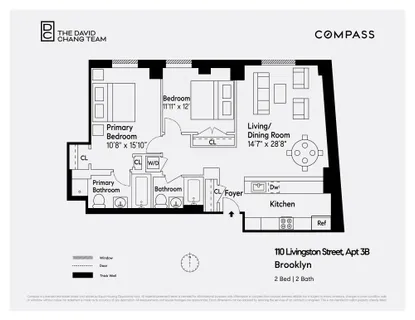 $1,450,000 | 110 Livingston Street, Unit 3B | Downtown Brooklyn