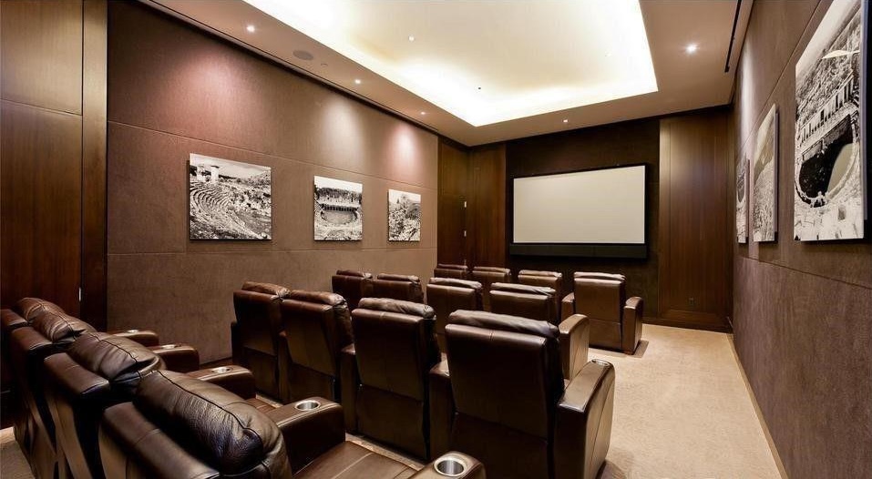 80 Riverside Boulevard, Unit 6B/L Manhattan, NY 10069 - Photo 11 of 17 a projector room with furniture