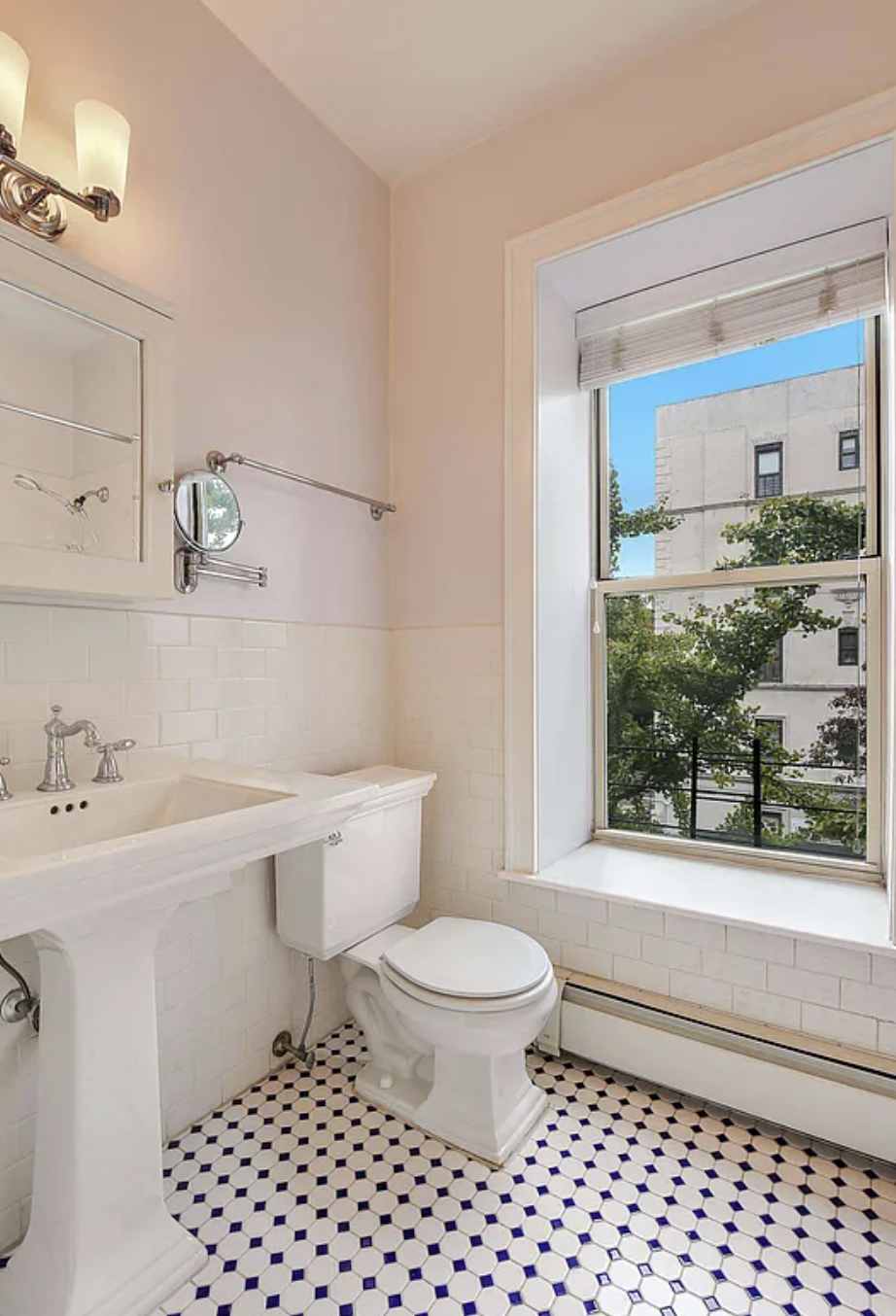 370 Convent Avenue, Unit 3B Manhattan, NY 10031 - Photo 8 of 12 a bathroom with a sink a toilet and a shower
