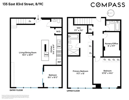 $2,849,500 | 135 East 83rd Street, Unit 8/9C | Upper East Side
