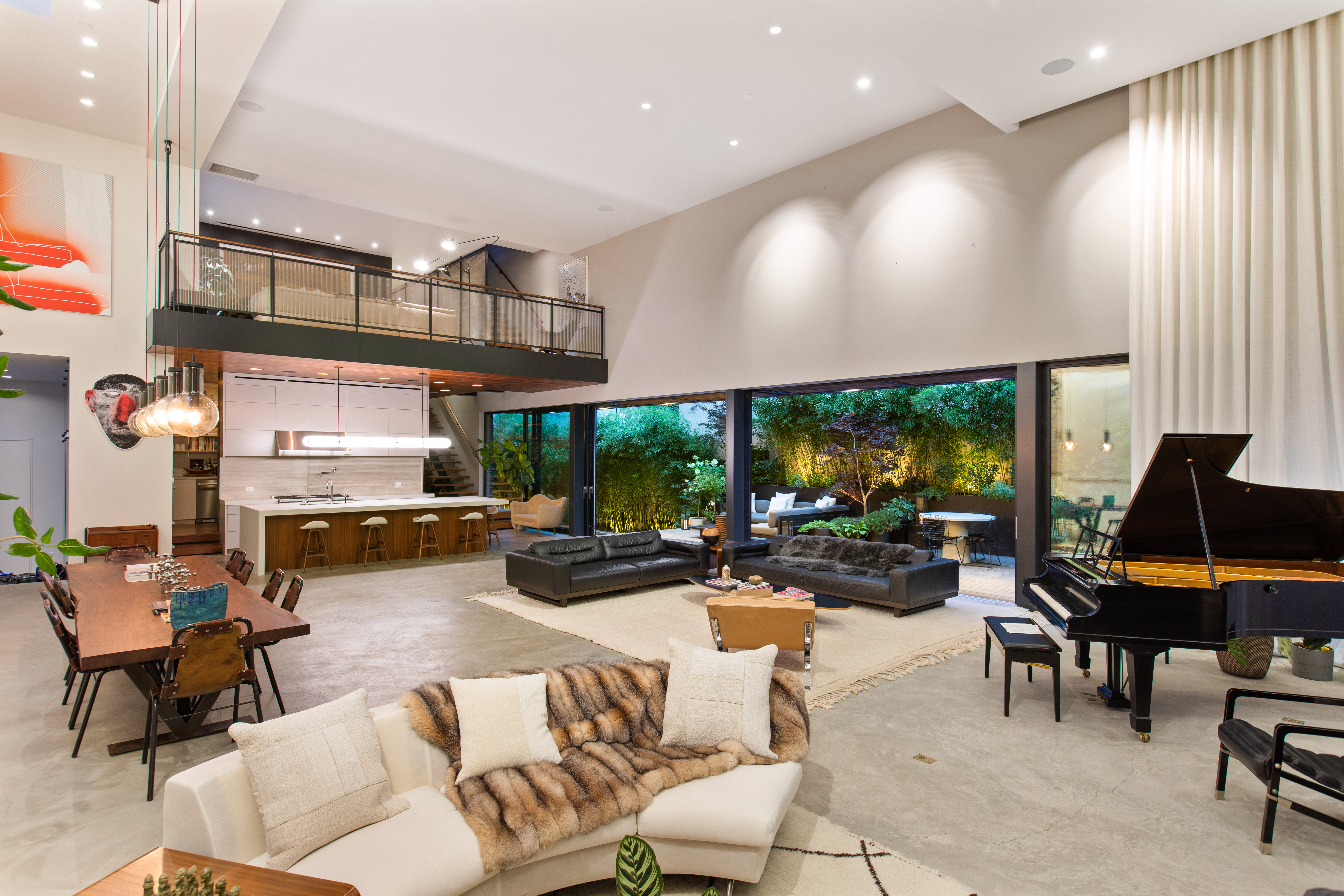 440 Van Brunt Street Brooklyn, NY 11231 - Photo 3 of 33 a living room with furniture a large window and a flat screen tv