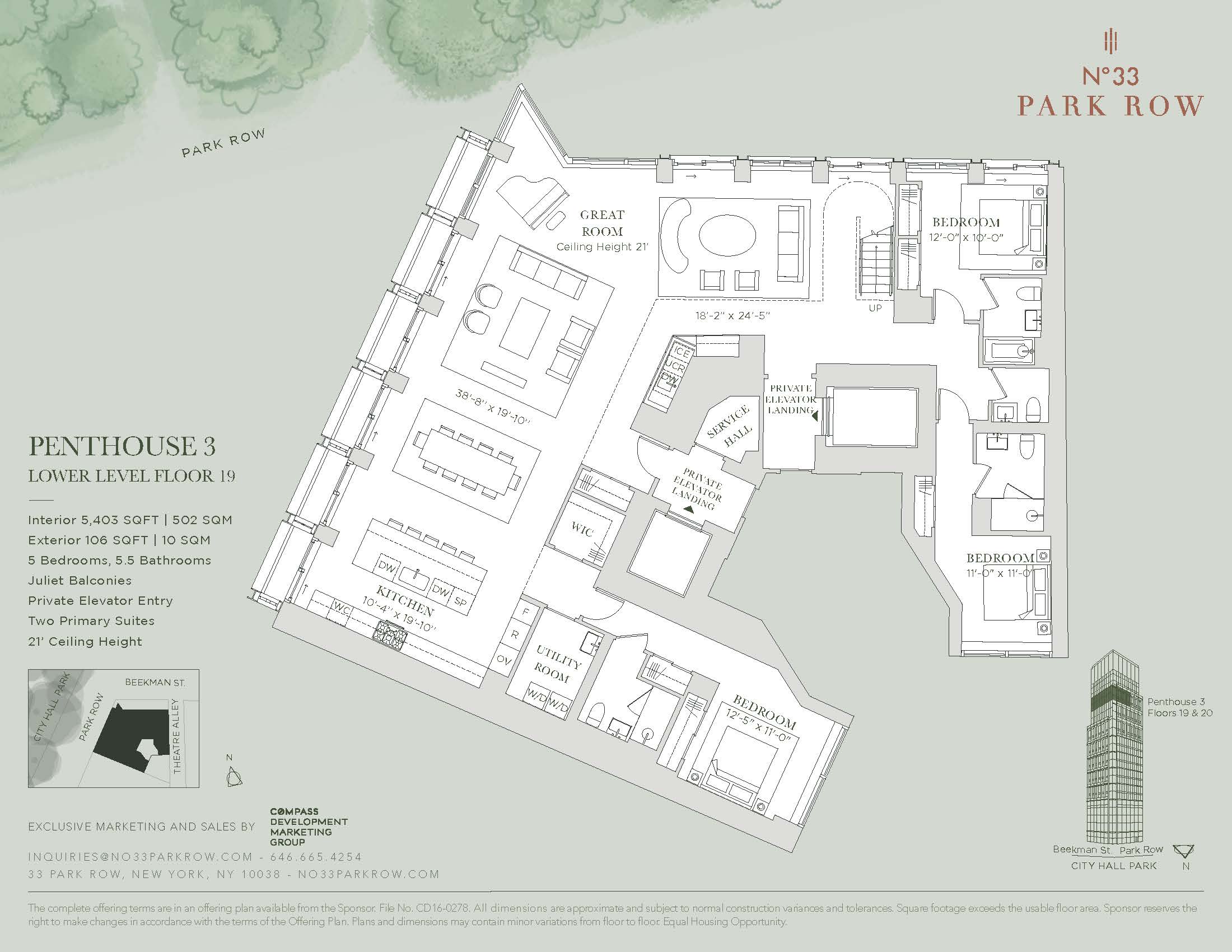 33 Park Row, Unit PH3 Manhattan, NY 10038 - Photo 29 of 30 a view of a book shelf