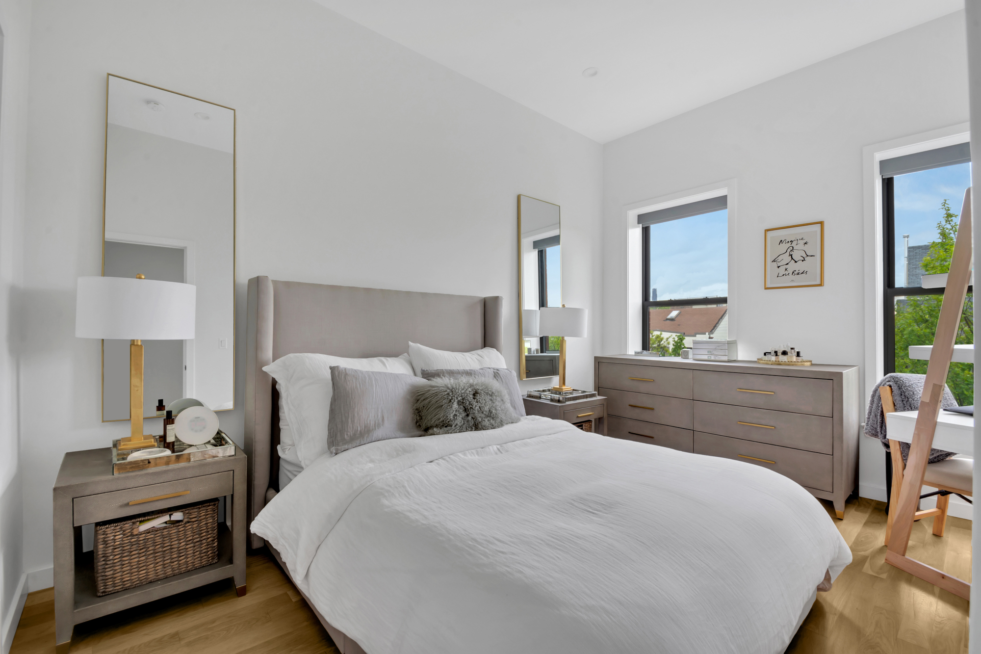 362 13th Street, Unit 3 Brooklyn, NY 11215 - Photo 4 of 13 a bedroom with a bed and a dresser in it