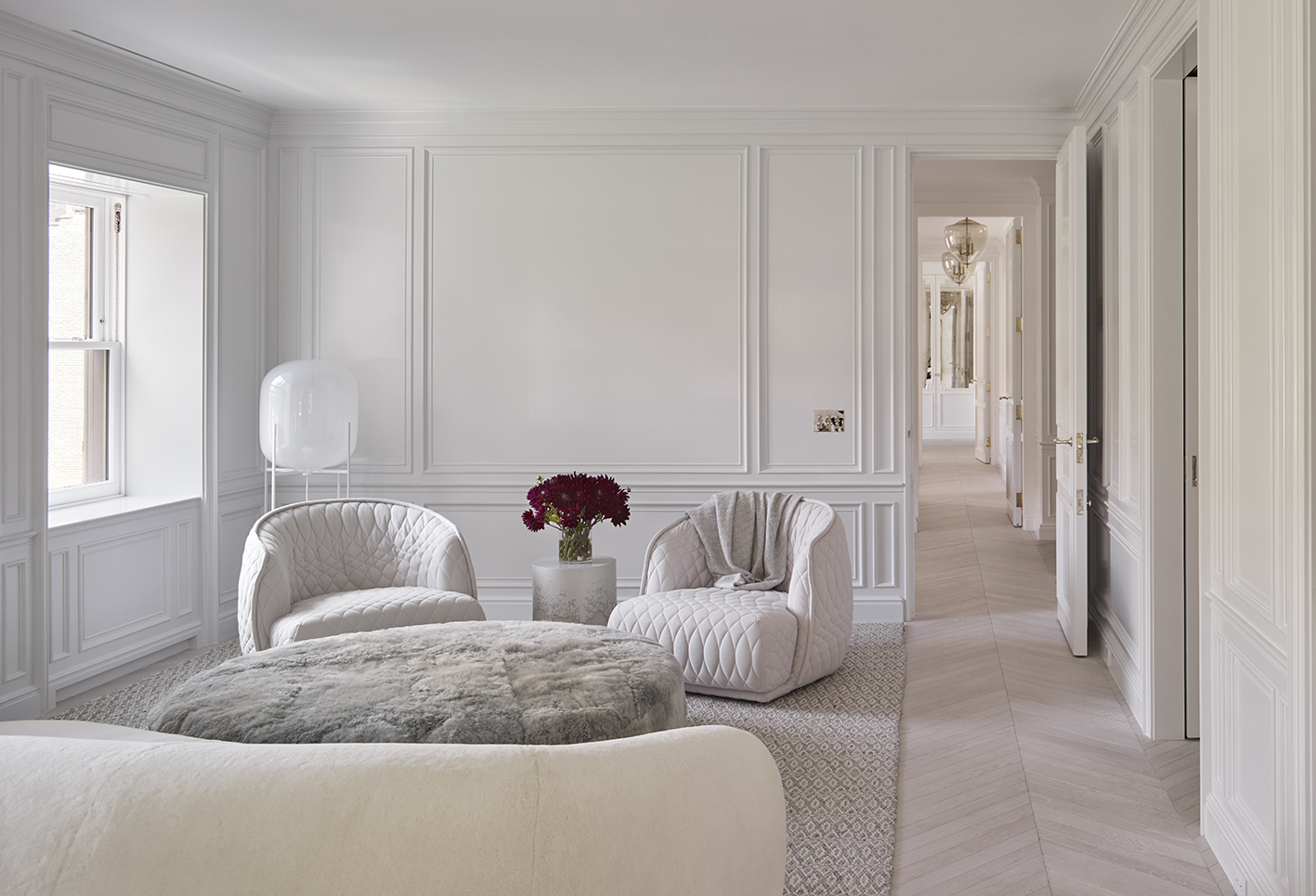 78 Irving Place, Unit PH Manhattan, NY 10003 - Photo 9 of 27 a living room with furniture and a large window