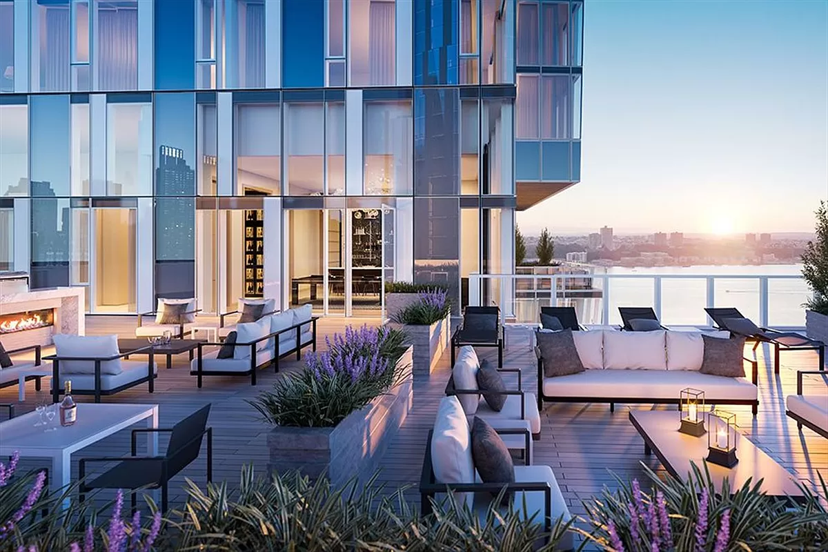 10 Riverside Boulevard, Unit 27D Manhattan, NY 10069 - Photo 12 of 21 an outdoor space with patio lots of furniture