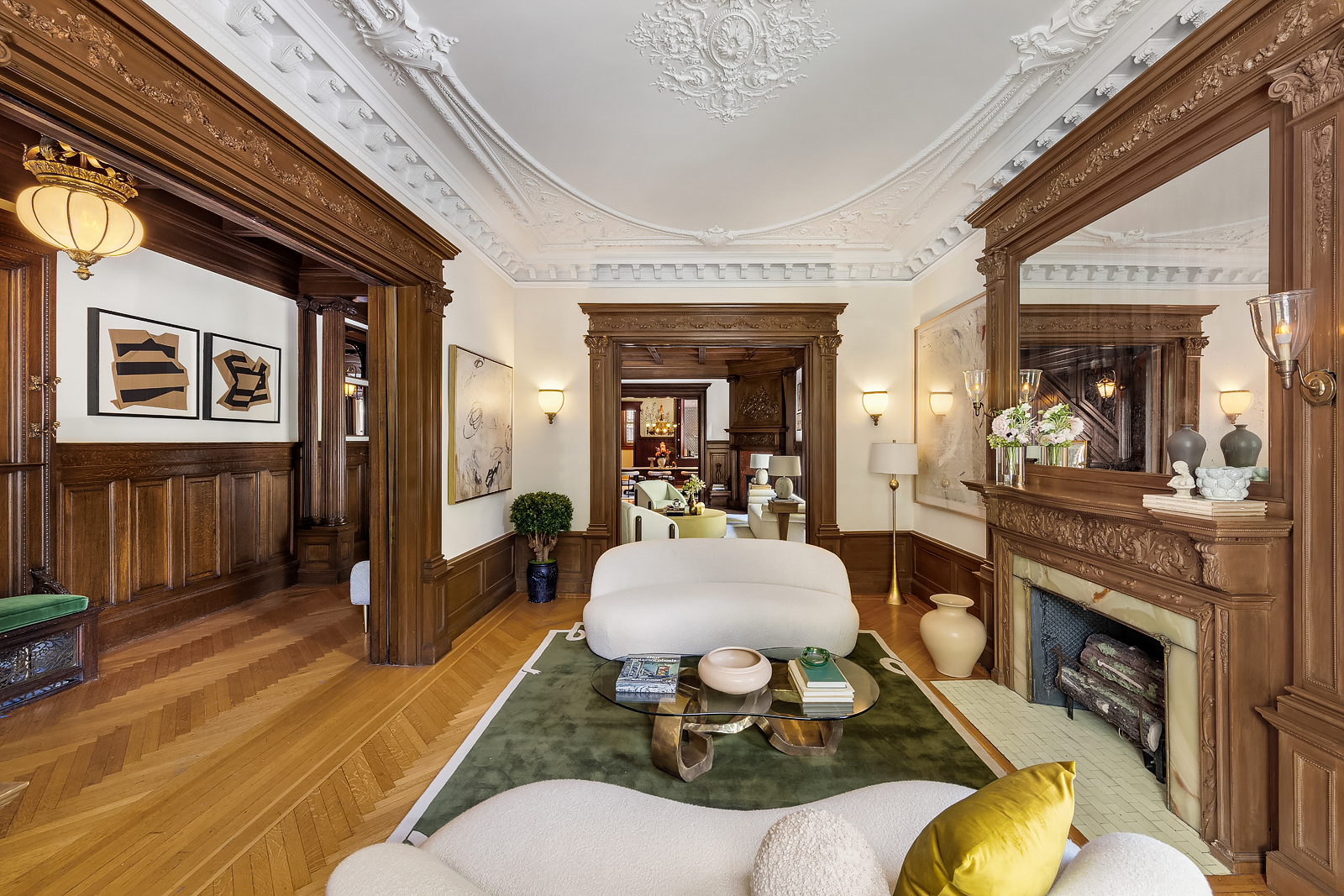 18 Prospect Park West Brooklyn, NY 11215 - Photo 6 of 33 a living room with furniture and a fireplace