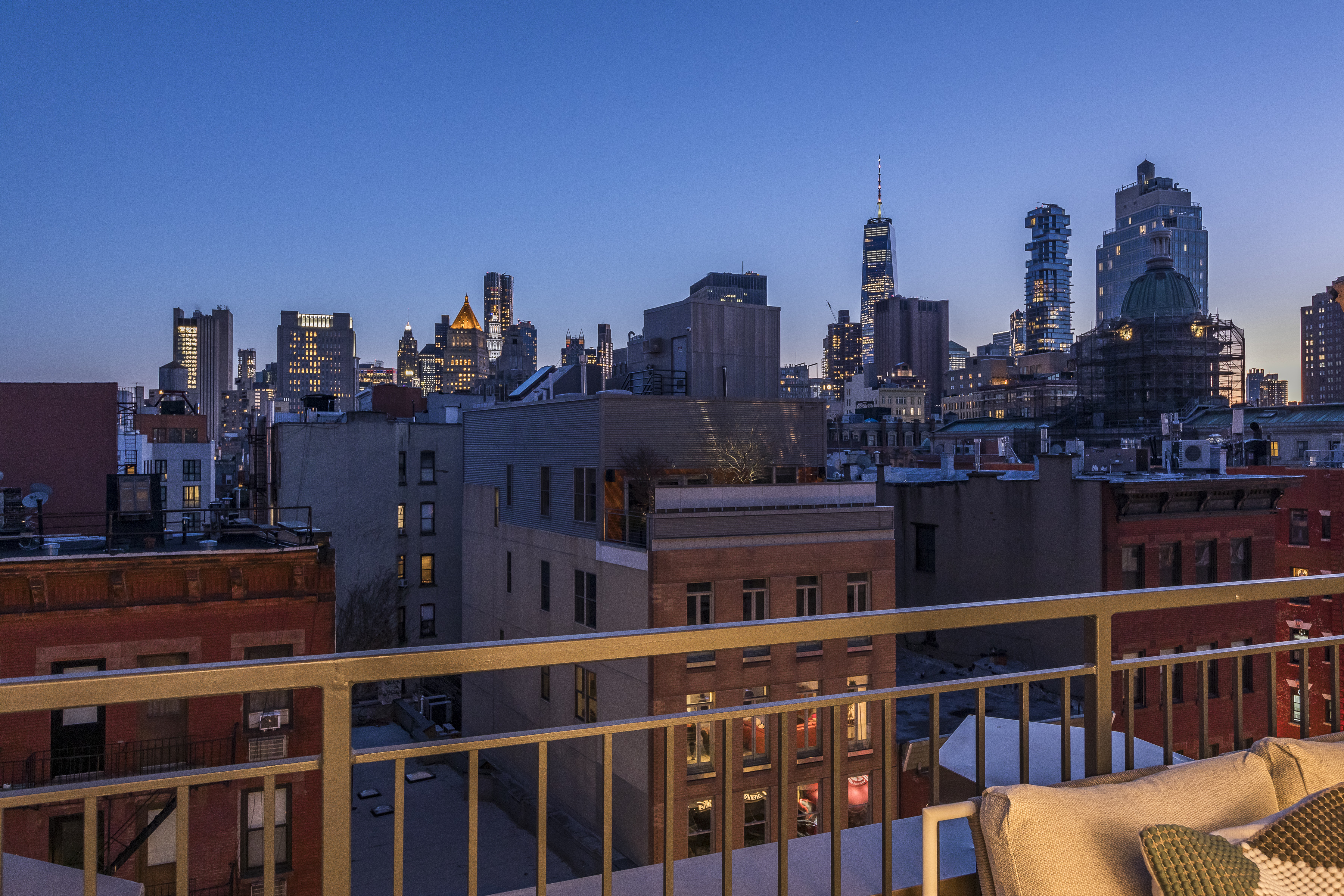 378 Broome Street, Unit PH Manhattan, NY 10013 - Photo 21 of 25 a view of a city from a balcony