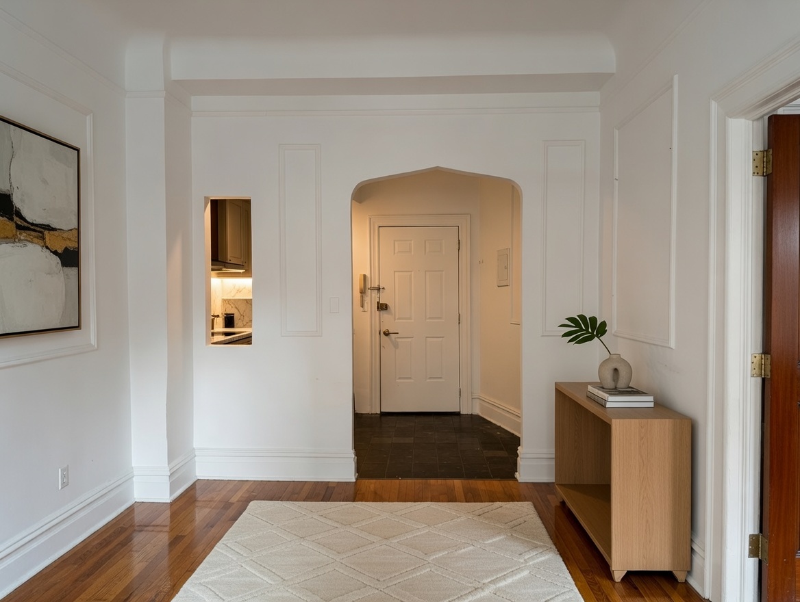 52 Irving Place, Unit 28 Manhattan, NY 10003 - Photo 3 of 6 a bedroom with a bed and a wooden floor