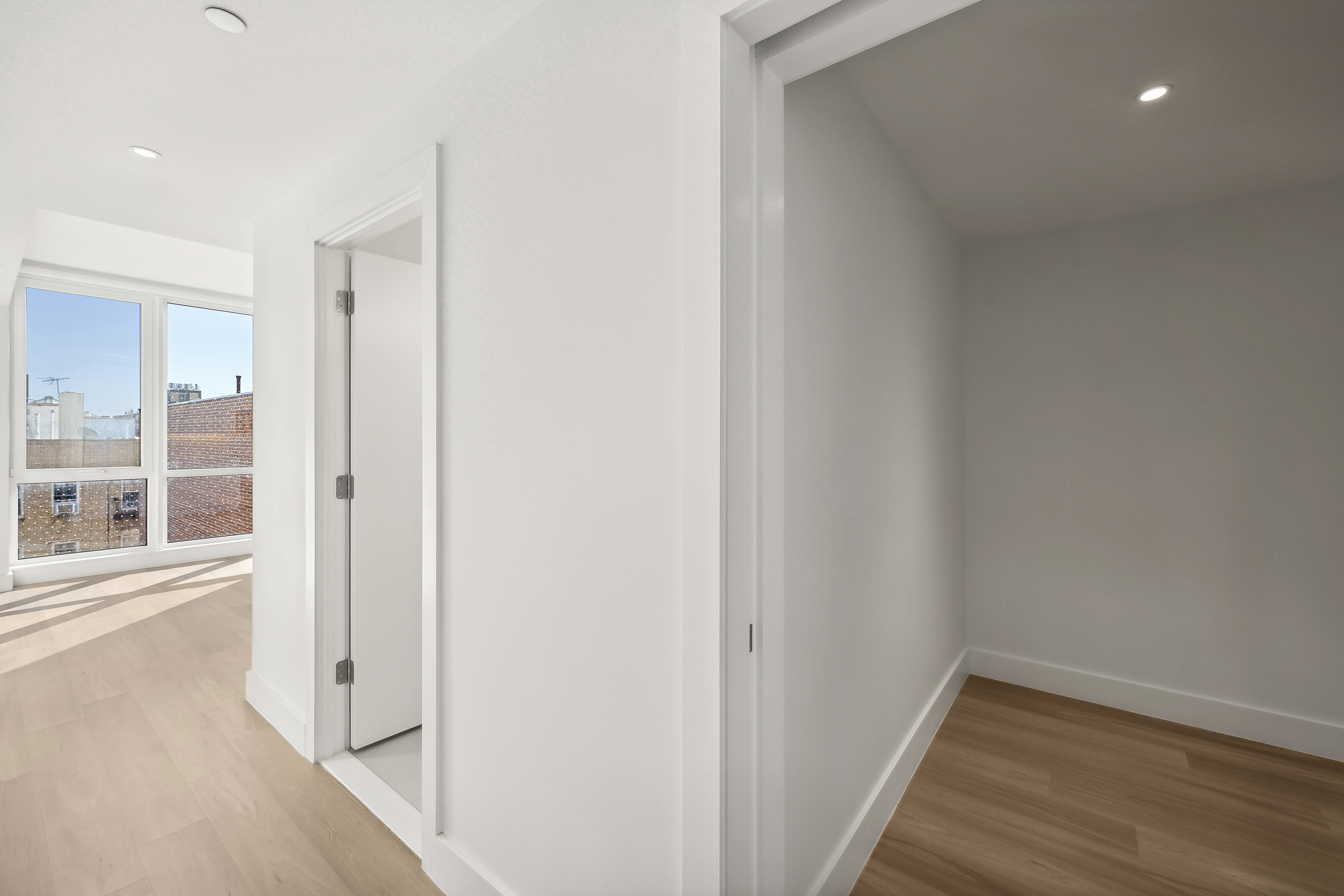 340 Lenox Road, Unit 6A Brooklyn, NY 11226 - Photo 5 of 26 a view of hallway with closet and wooden floor