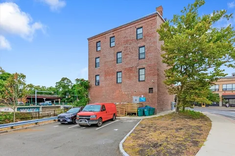 a car parked in front of a building