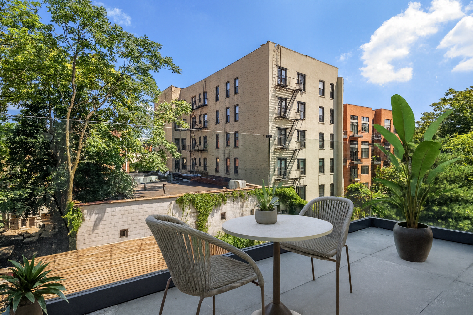 79 South 2nd Street, Unit 2 Brooklyn, NY 11249 - Photo 9 of 14 a view of a table and chairs in the patio