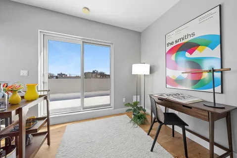 a room with furniture and rug