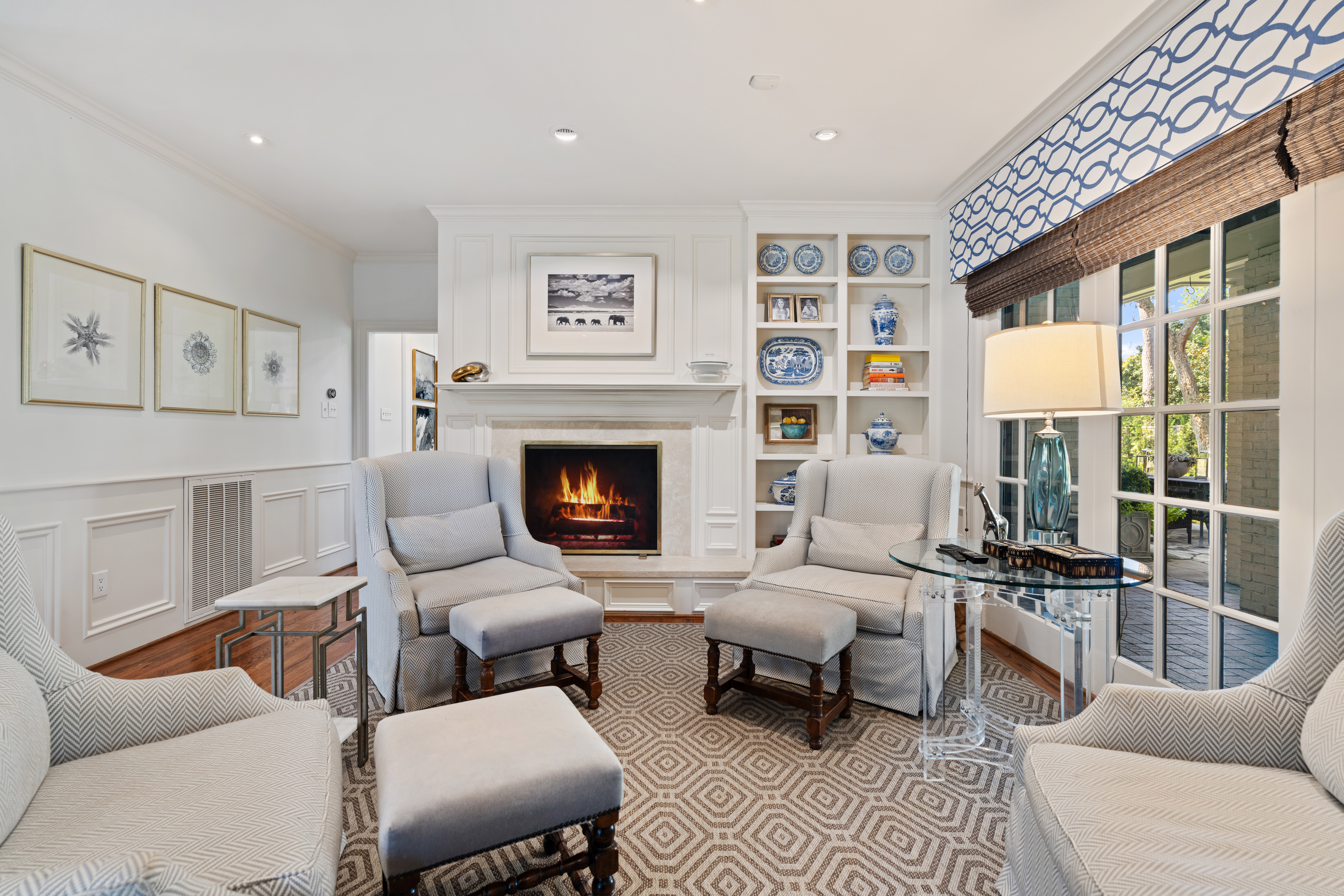 711 Pifer Road Houston, TX 77024 - Photo 22 of 53 a living room with furniture and a fireplace