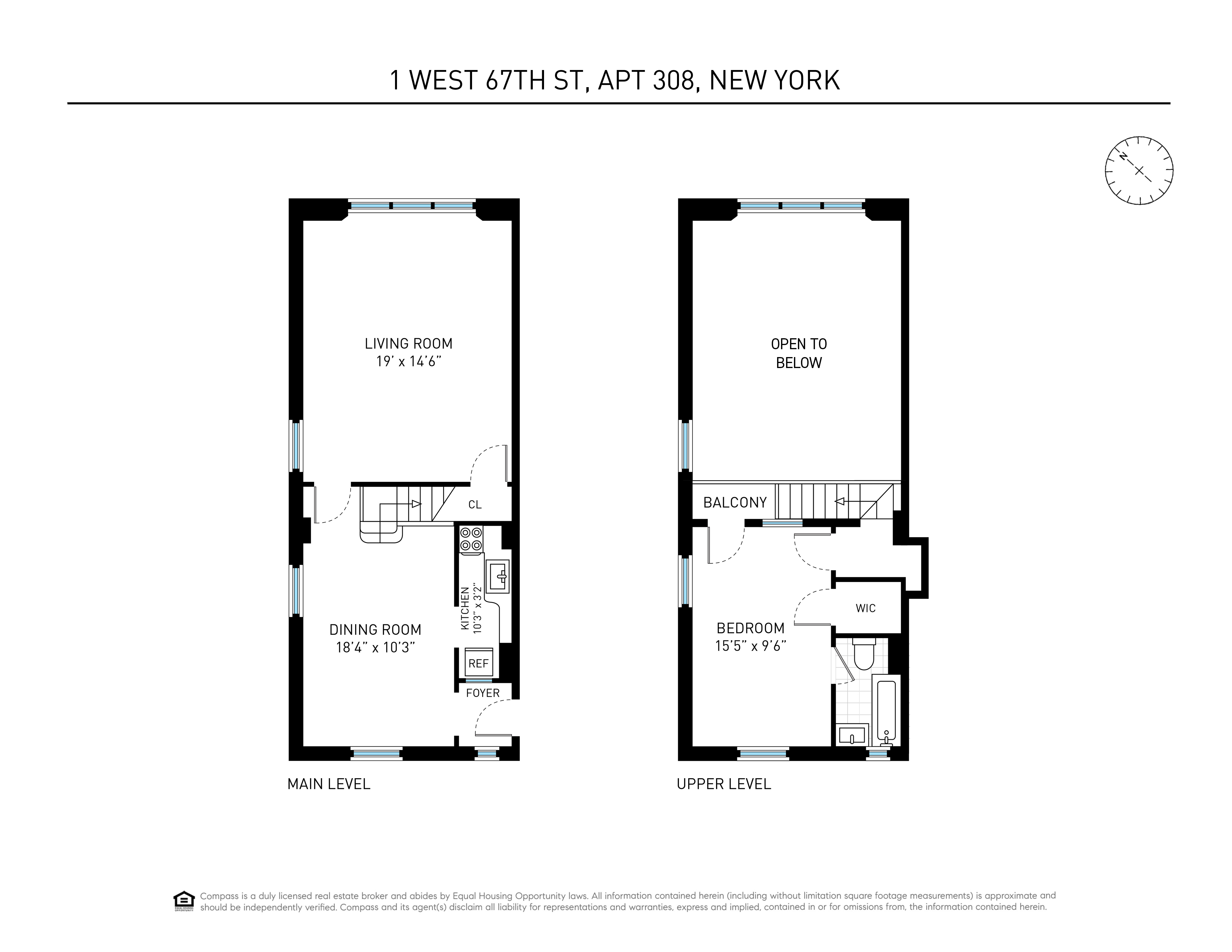 1 West 67th Street 308 Central Park West New York NY 10023