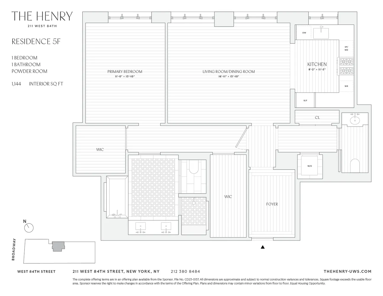 $2,475,000 | 211 West 84th Street, Unit 5F | Upper West Side