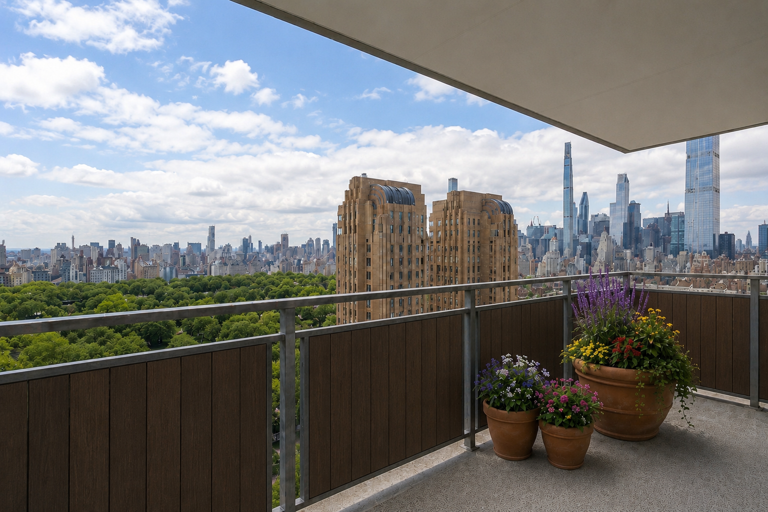 15 West 72nd Street, Unit 25F Manhattan, NY 10023 - Photo 10 of 12 a view of a balcony with city view