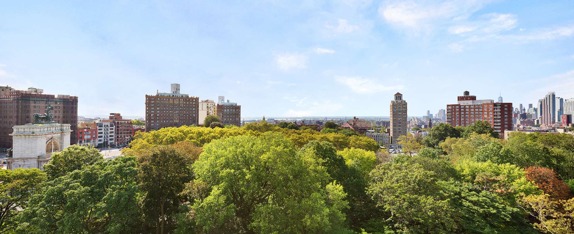 1 Grand Army Plaza, Unit 5E Brooklyn, NY 11238 - Photo 11 of 21 a view of a city with tall buildings