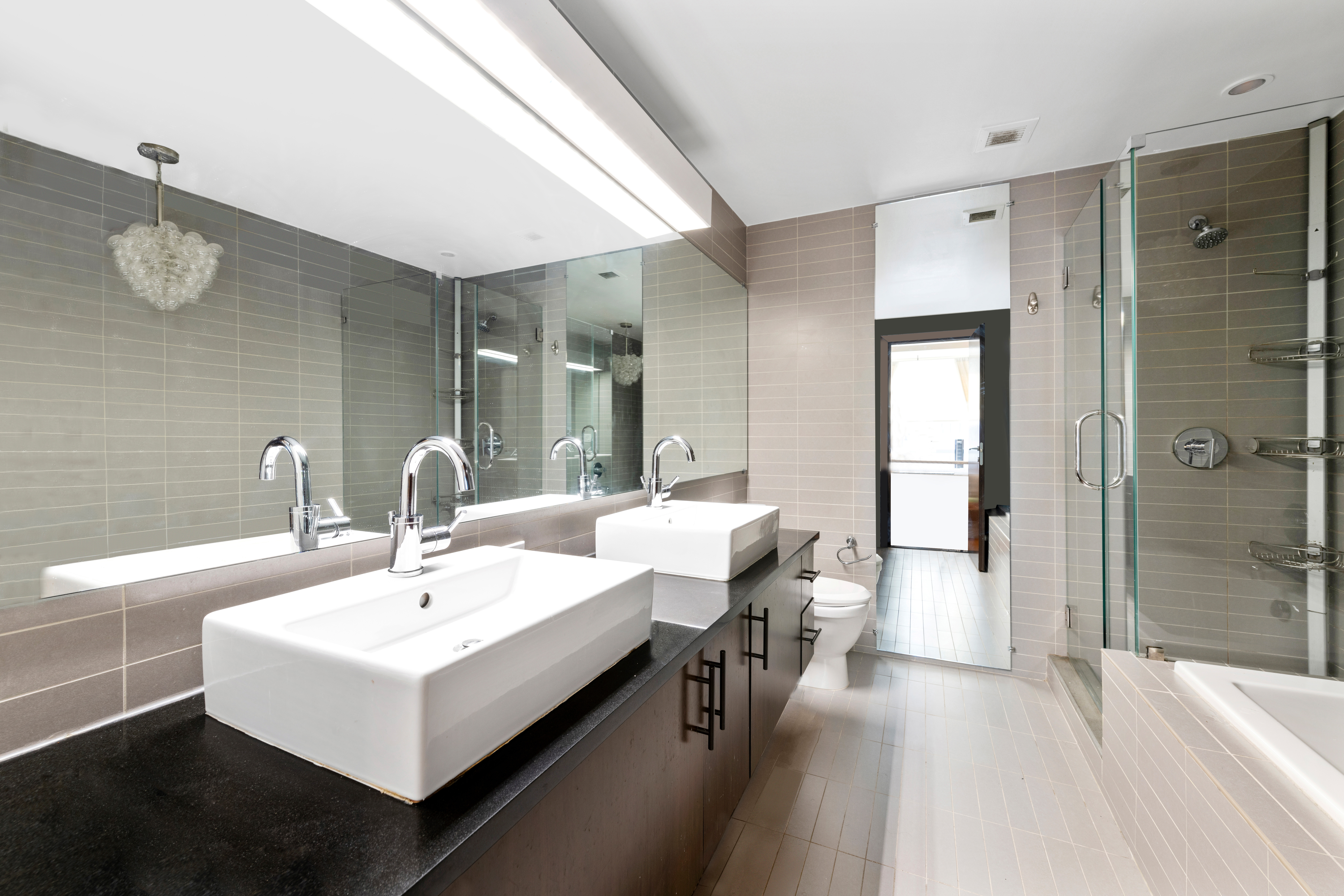 150 Myrtle Avenue, Unit 2903 Brooklyn, NY 11201 - Photo 5 of 14 a white house with a sink table and chairs