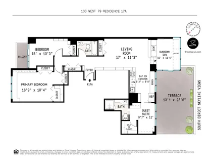 $2,550,000 | 130 West 79th Street, Unit 17A | Upper West Side