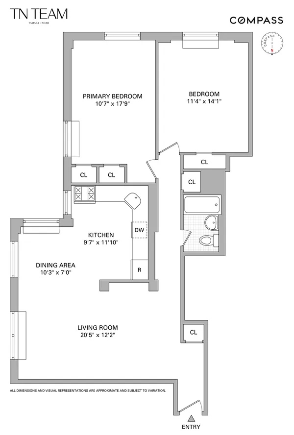 $1,075,000 | 201 Clinton Avenue, Unit 6F | Clinton Hill