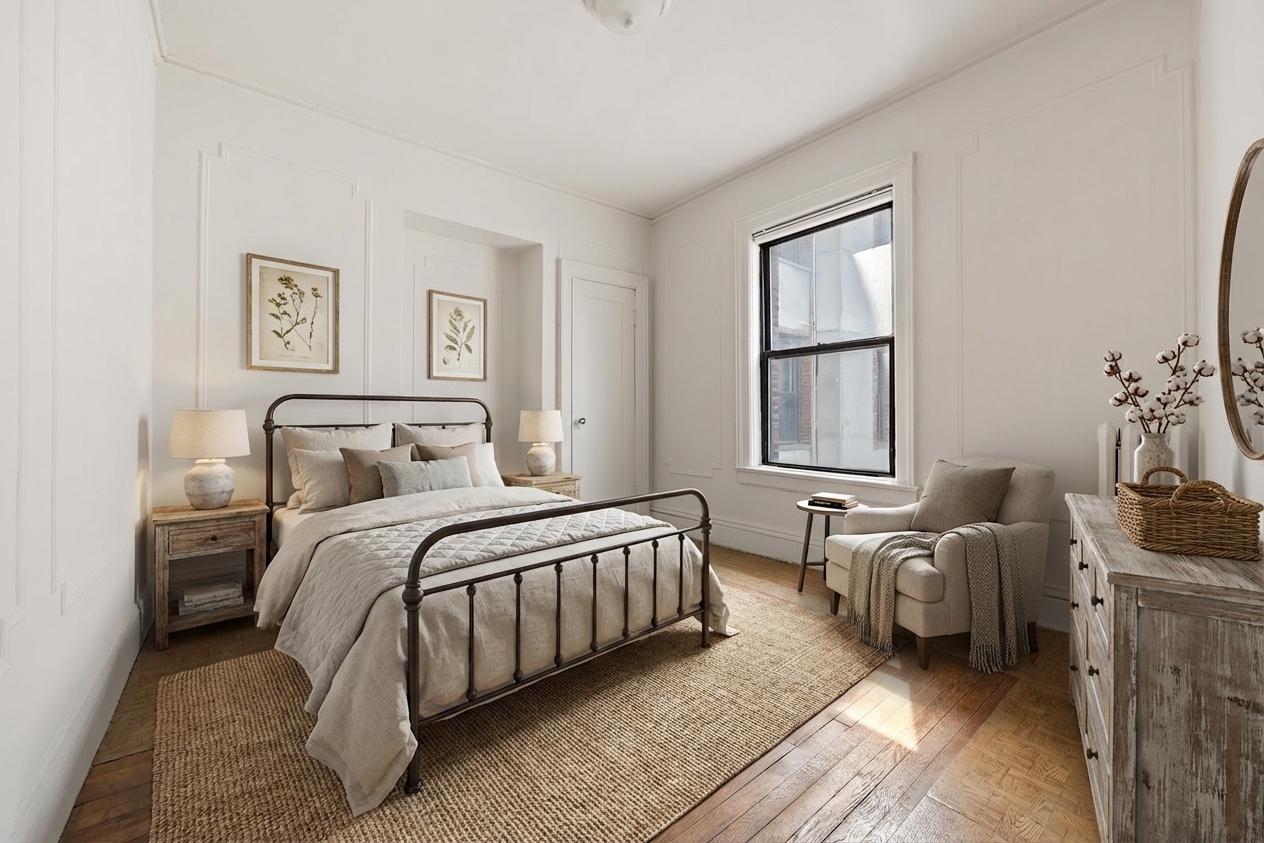 310 Windsor Place, Unit 32 Brooklyn, NY 11218 - Photo 9 of 19 a bedroom with bed and window