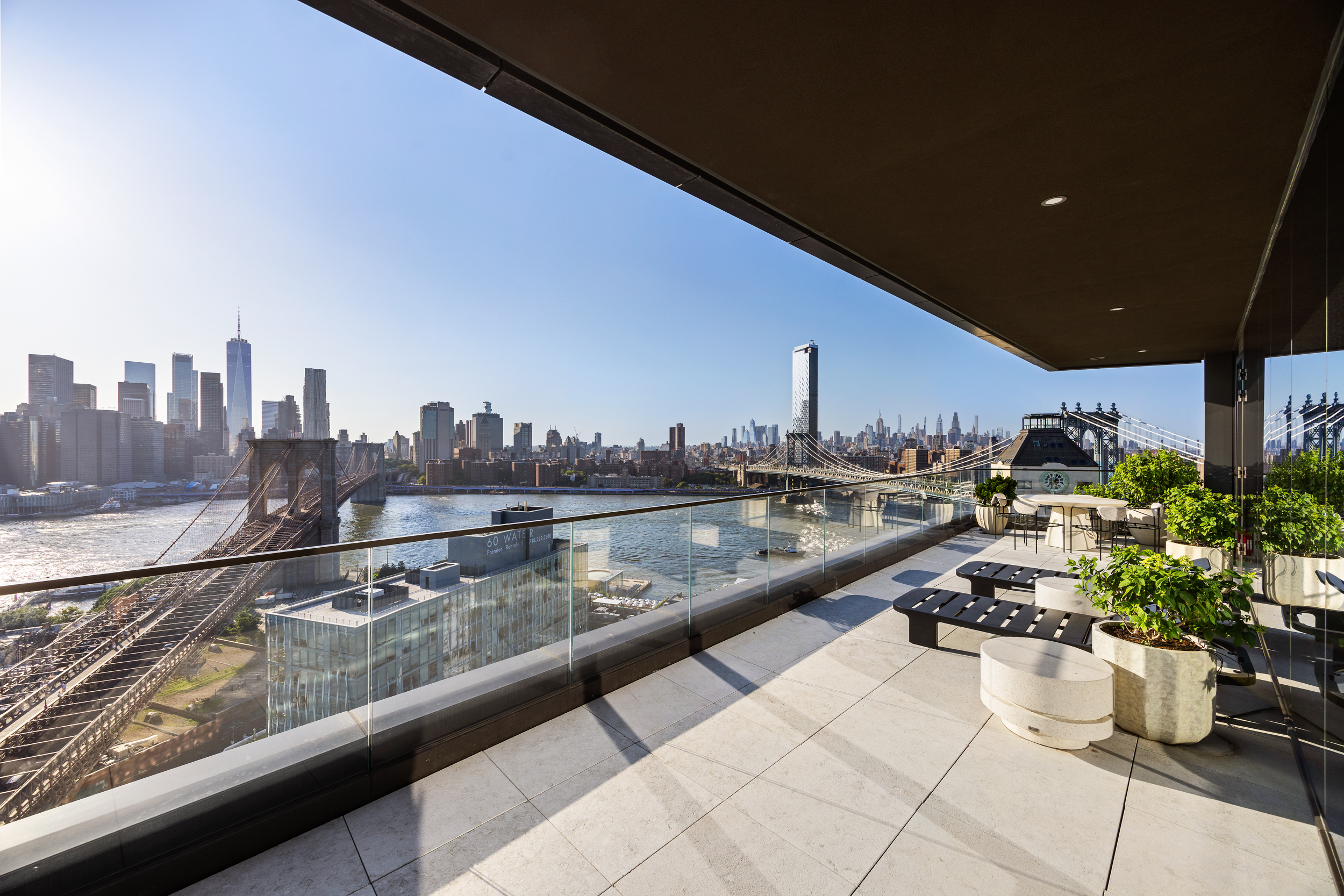 30 Front Street, Unit 25A Brooklyn, NY 11201 - Photo 3 of 45 a view of swimming pool from a balcony