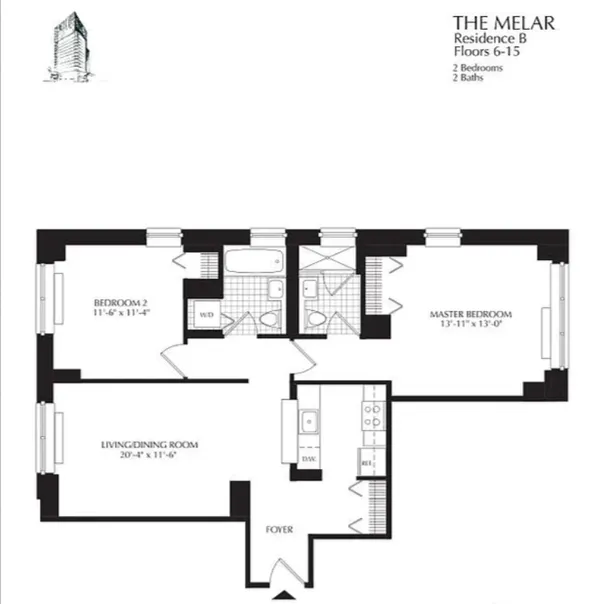 $9,495 | 250 West 93rd Street, Unit 15B | Upper West Side