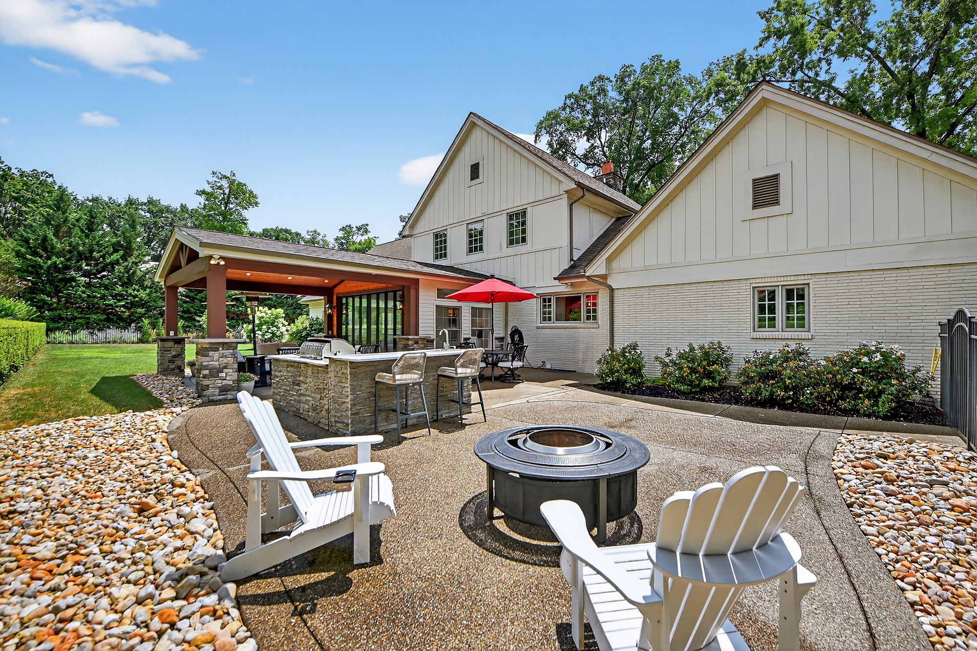 1205 Beaver Road Sewickley, PA 15143 - Photo 81 of 94 a view of house with backyard outdoor seating and hardwood
