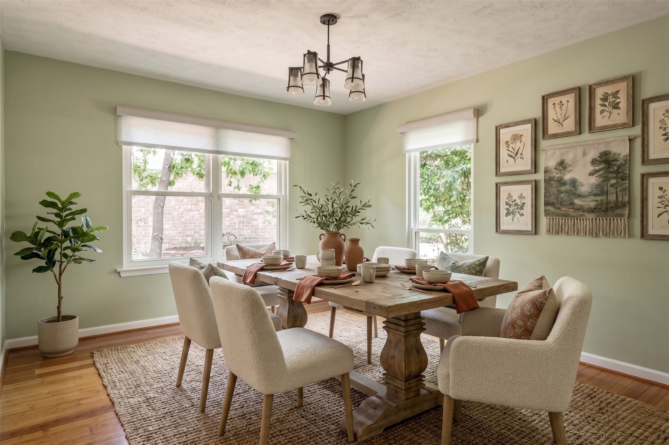 Dining Room Conveniently Located Between the Kitchen and Living Areas for Effortless Entertaining (Virtually Staged)