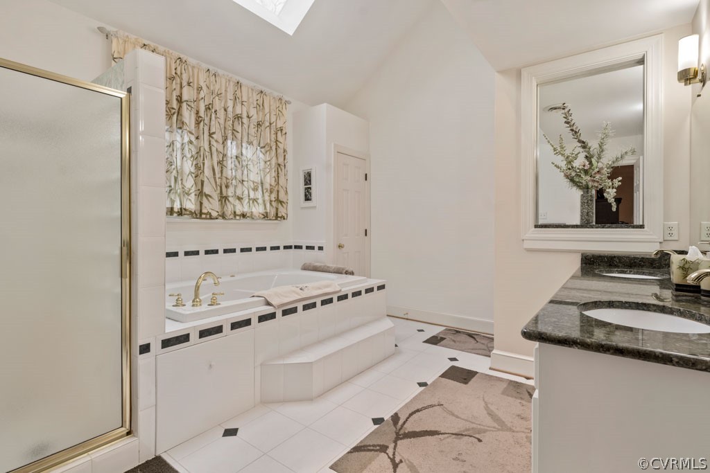 14440 Newgate Road Midlothian, VA 23113 - Photo 31 of 45 a bathroom with a granite countertop sink and a mirror