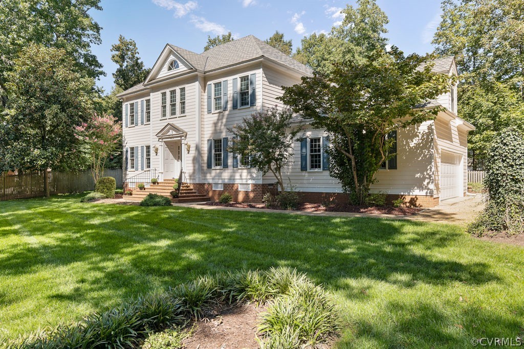 14440 Newgate Road Midlothian, VA 23113 - Photo 40 of 45 a front view of house with yard and green space