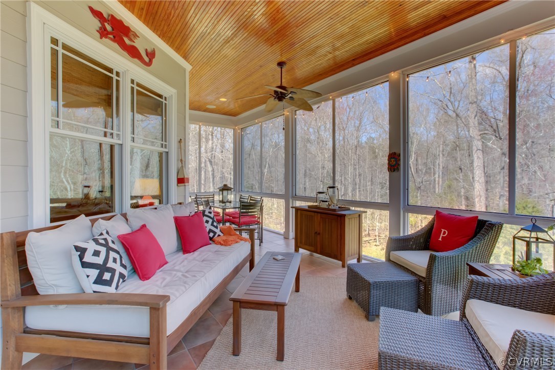 700 Meadow View Ridge Manakin-Sabot, VA 23103 - Photo 17 of 46 Screen Porch with Ceramic Tile