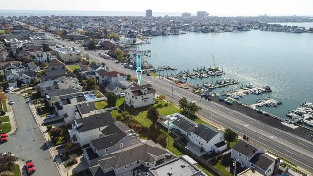 an aerial view of a city