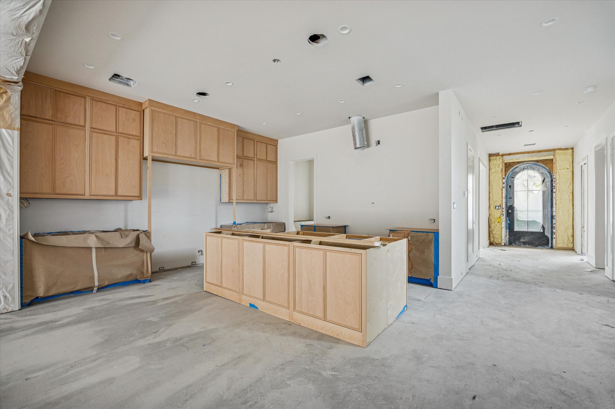 2217 Pelham Drive Houston, TX 77019 - Photo 11 of 21 a large white kitchen with a large window